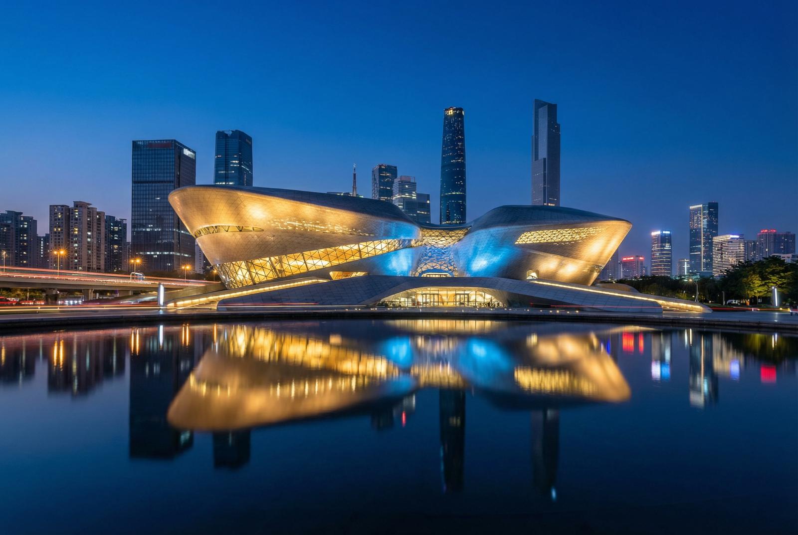 蜜桃广州大剧院夜景视频